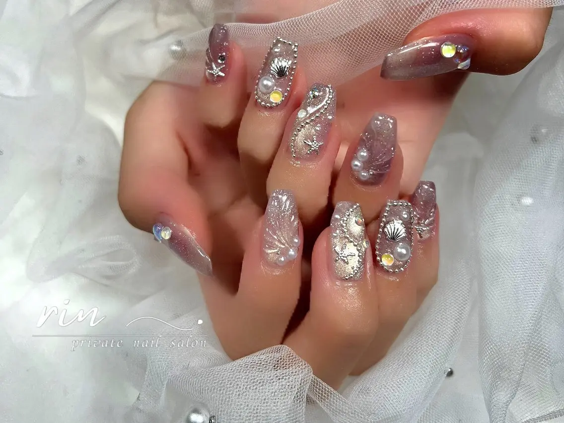 ネイル 夏ネイル private salon〜rin〜のネイルデザイン