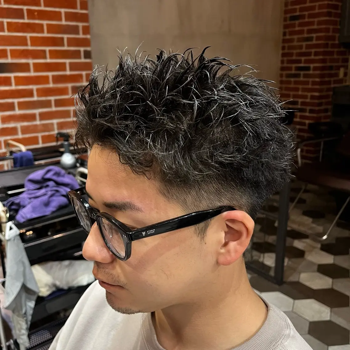 ショート パーマ メンズ 梅田/メンズ専門 /加地光尊のヘアスタイル