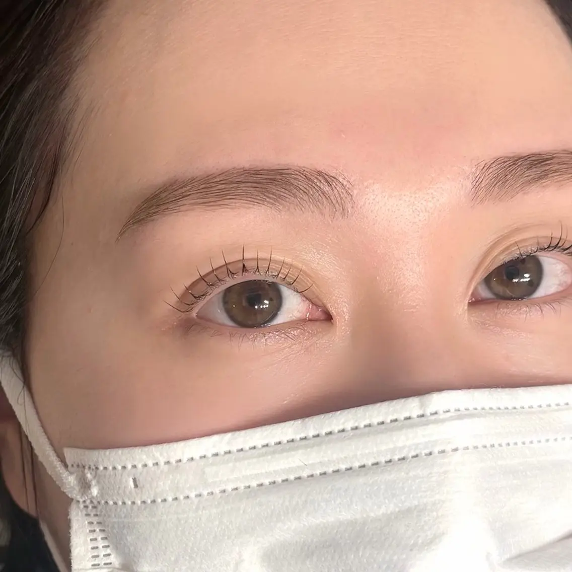 眉WAX＋ラッシュリフト＋カラーの写真