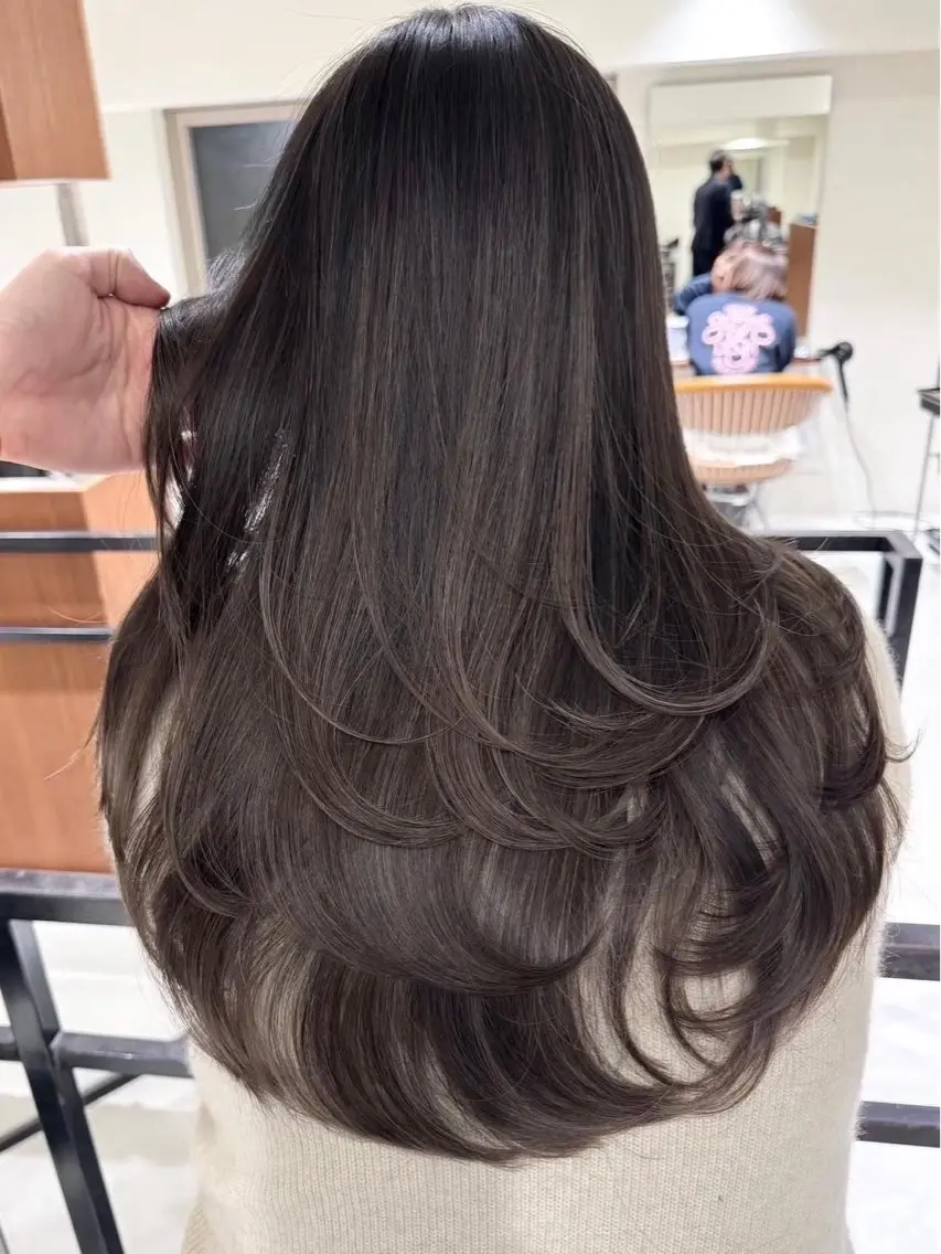 ロング カラー ヘアカラー 透明感カラー/似合わ せカラーMIKAのヘアスタイル