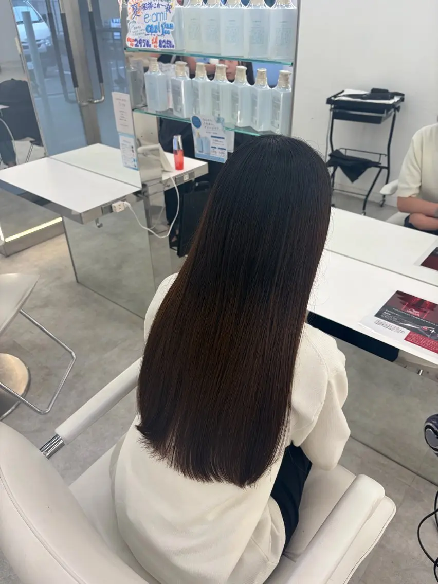 ロング カット ヘアカラー 💗透明感カラー🫧 Ruka🎀のヘアスタイル
