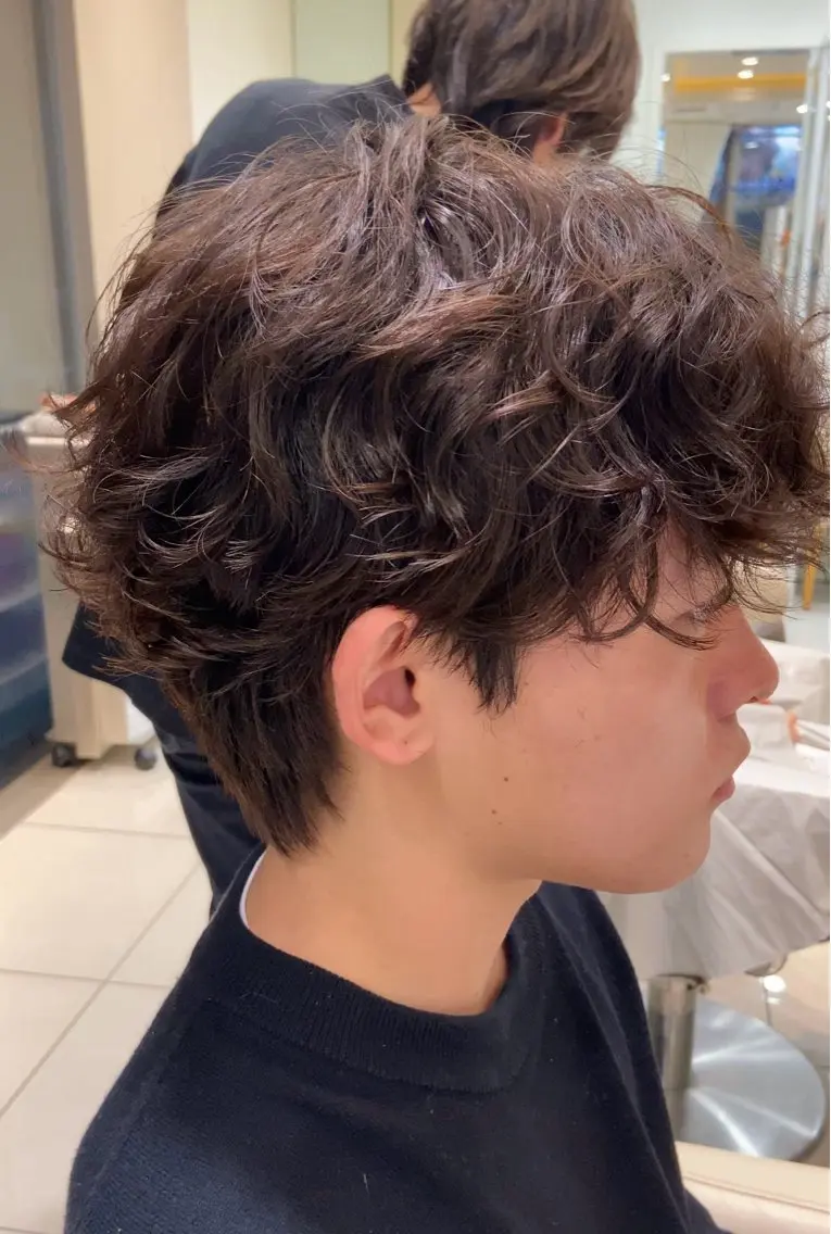 パーマ メンズ メンズパーマ メンズ縮毛矯正 ♠️店長下平隼人のヘアスタイル