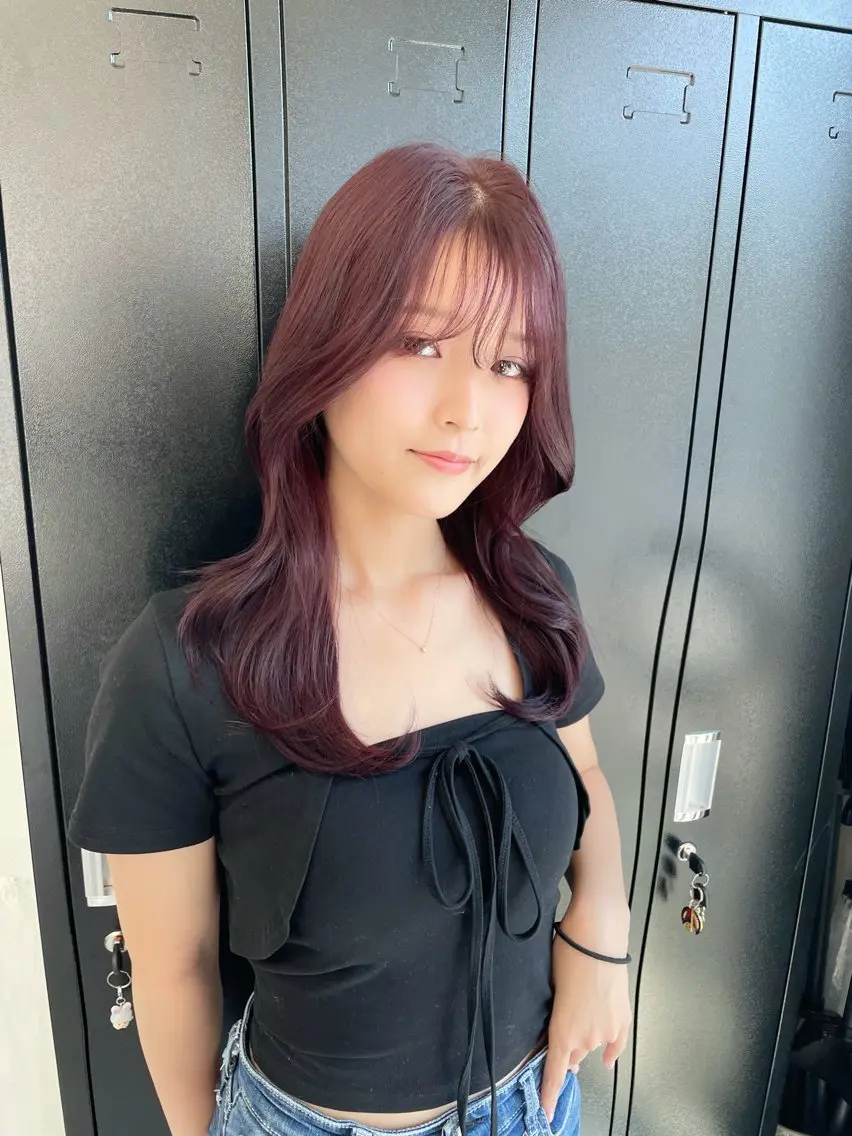 ロング ヘアカラー トリートメント 🦖JIN HAIR DESIGN🦖のヘアスタイル