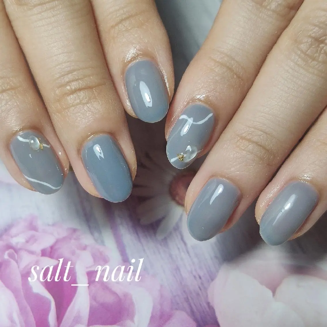ネイル ニュアンスネイル 個人サロン saltnailのネイルデザイン