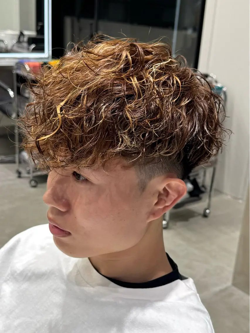 パーマ メンズ メンズパーマ スペインカール fifth天神パーマ /海愛樂のヘアスタイル