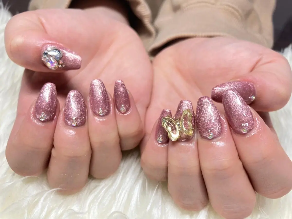 ネイル ジェルネイル 韓国ネイル パラジェル スカルプネイル バレンタイン ハンドネイル Nail&eye Belire 新宿のネイルデザイン