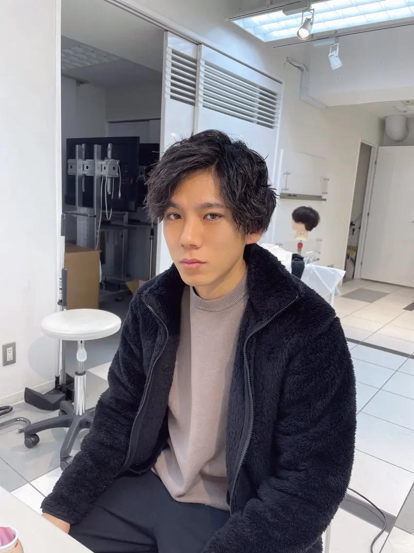 パーマ メンズ パーマ 武樋 さやかのヘアスタイル