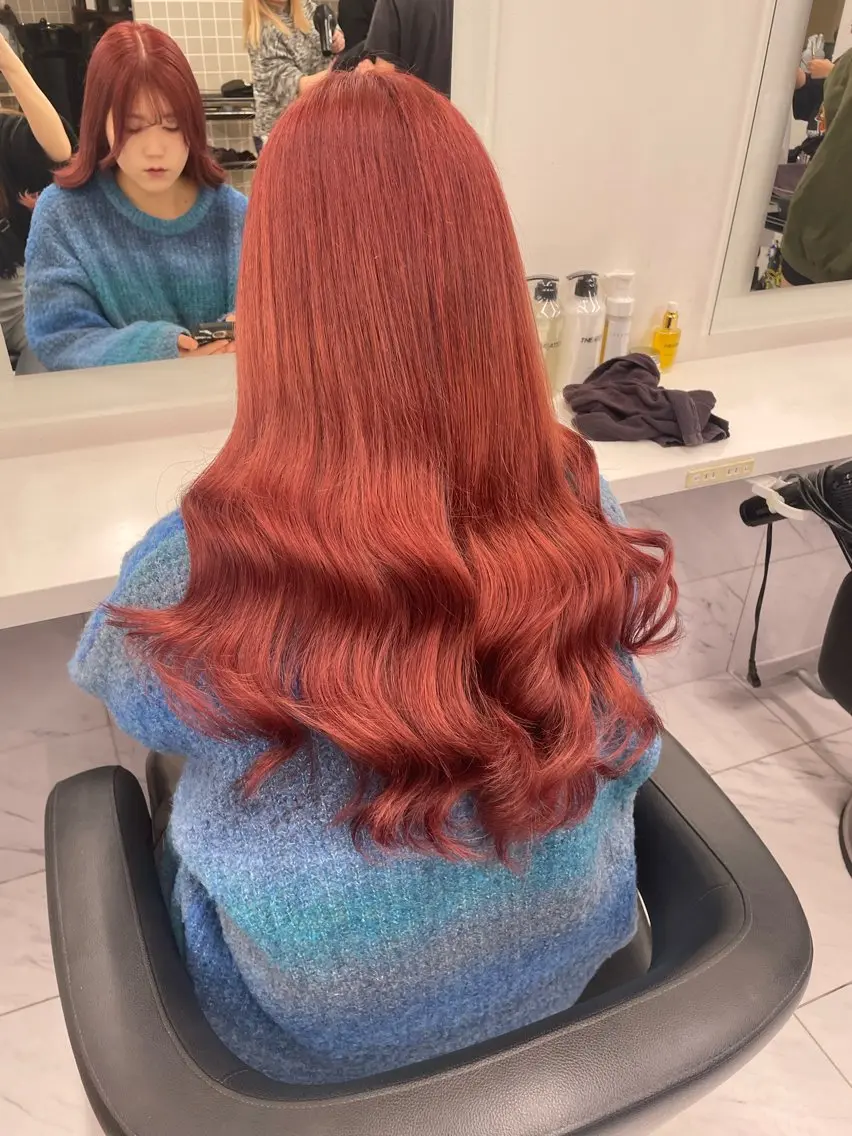 ロング カラー ヘアアレンジ ヘアカラー トリートメント ヘアセット 💗横浜美容室 💗HARUNAのヘアスタイル