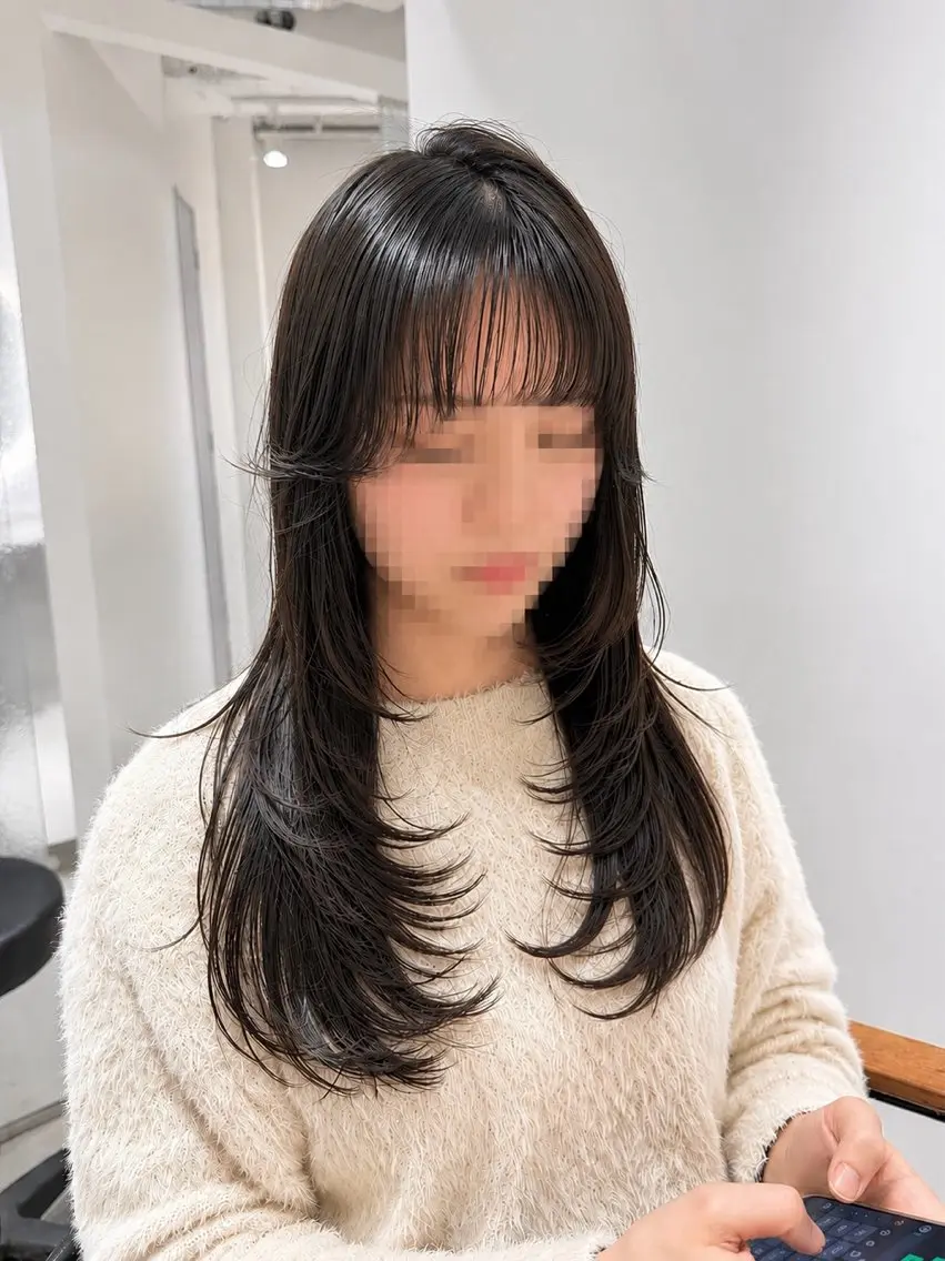 ロング カラー ブリーチ 髪質改善 縮毛矯正 トリートメント 酸性ストレート カット ヘアカラー トリートメント 髪の整形/美髪矯正 /渡邉大介のヘアスタイル