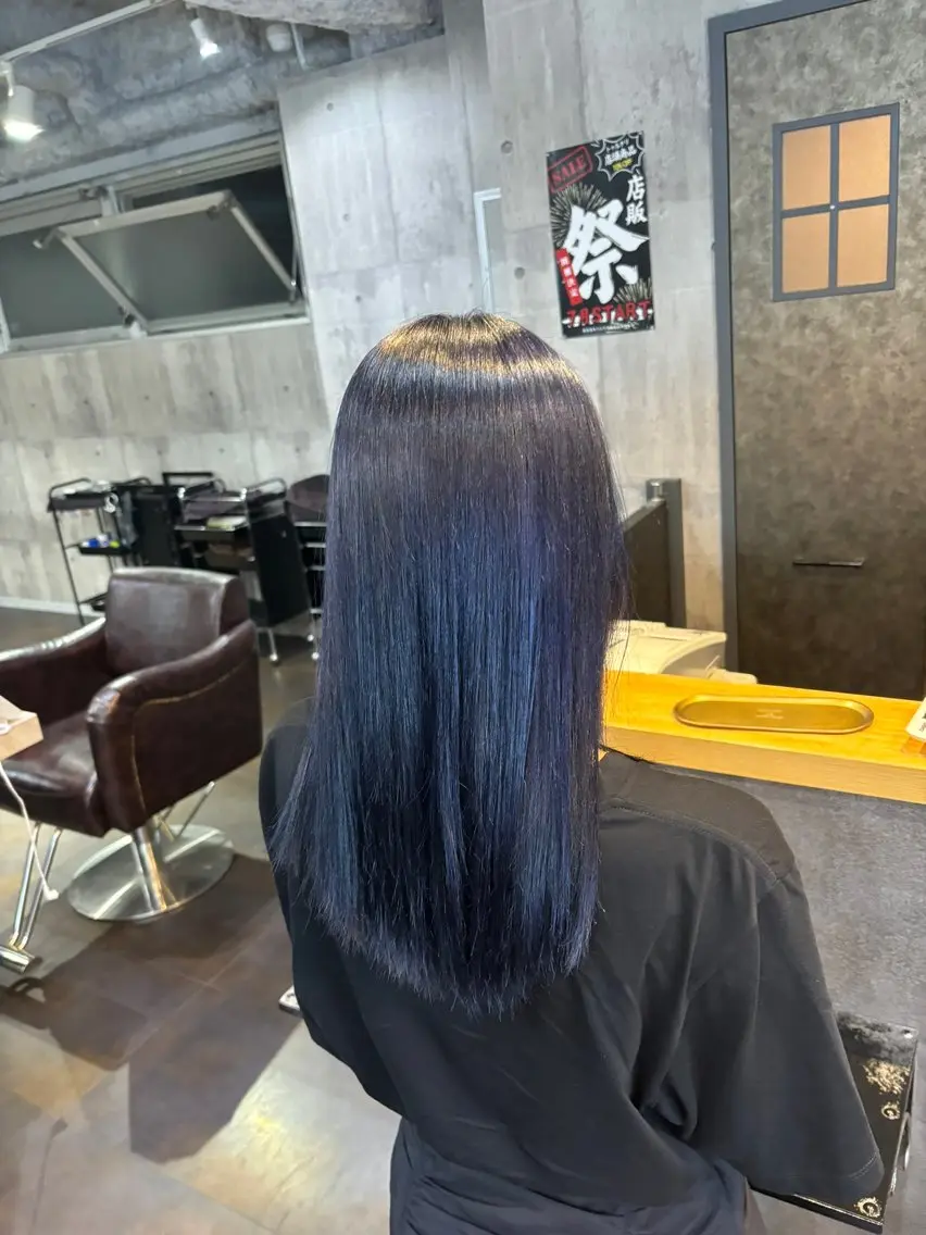 ミディアム カラー カット ヘアカラー ✨韓国艶髪✨ケア ブリーチ🫧アキラのヘアスタイル