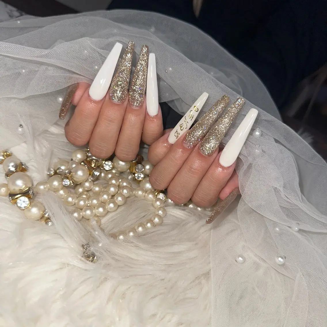 ネイル ロングネイル スカルプネイル ハンドネイル Feel♡ JYURIAのネイルデザイン