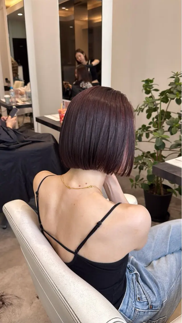 ミディアム カット ✨大人韓国レイヤーx 髪質改善✨吉原 潤✨のヘアスタイル