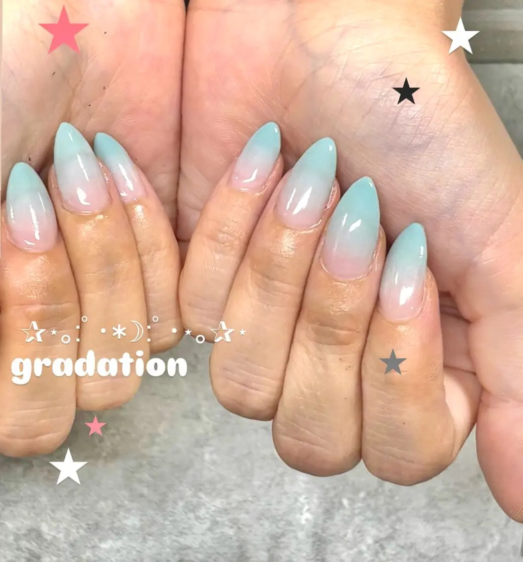 ネイル グラデーション シンプルネイル 夏ネイル Natsumi 【protea】のネイルデザイン