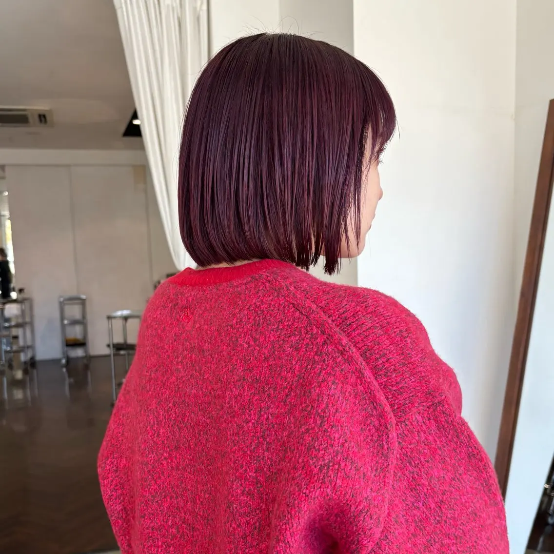 ショート カラー トリートメント ヘアカラー 的場 莉音のヘアスタイル