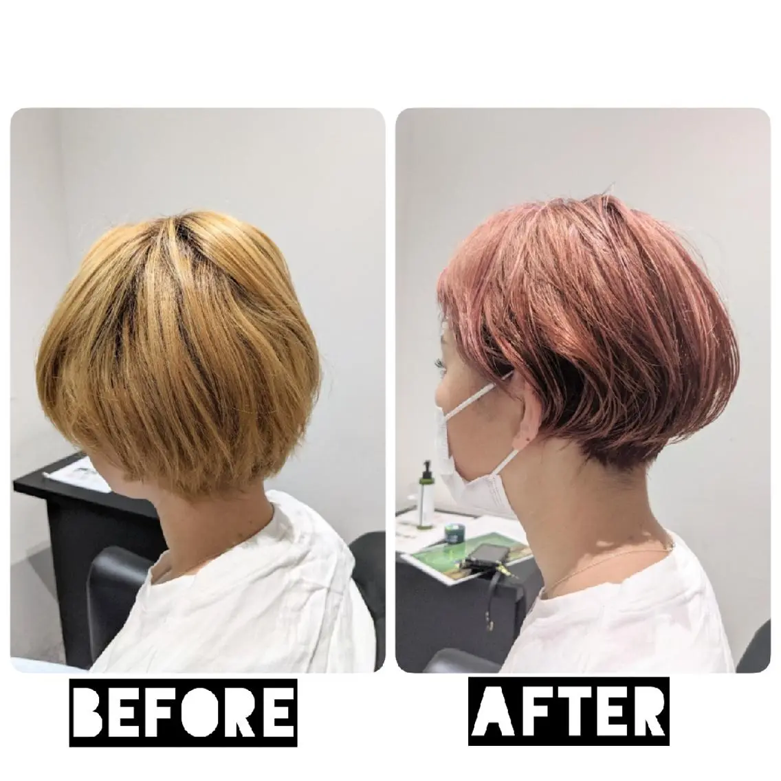 ショート カラー パーマ ヘアアレンジ カット ヘアカラー 心斎橋/難波ショート 白髪ぼかし 中尾のヘアスタイル