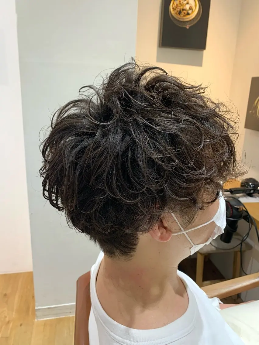 ショート パーマ カット パーマ ✂︎ wakano shinpei✂︎のヘアスタイル