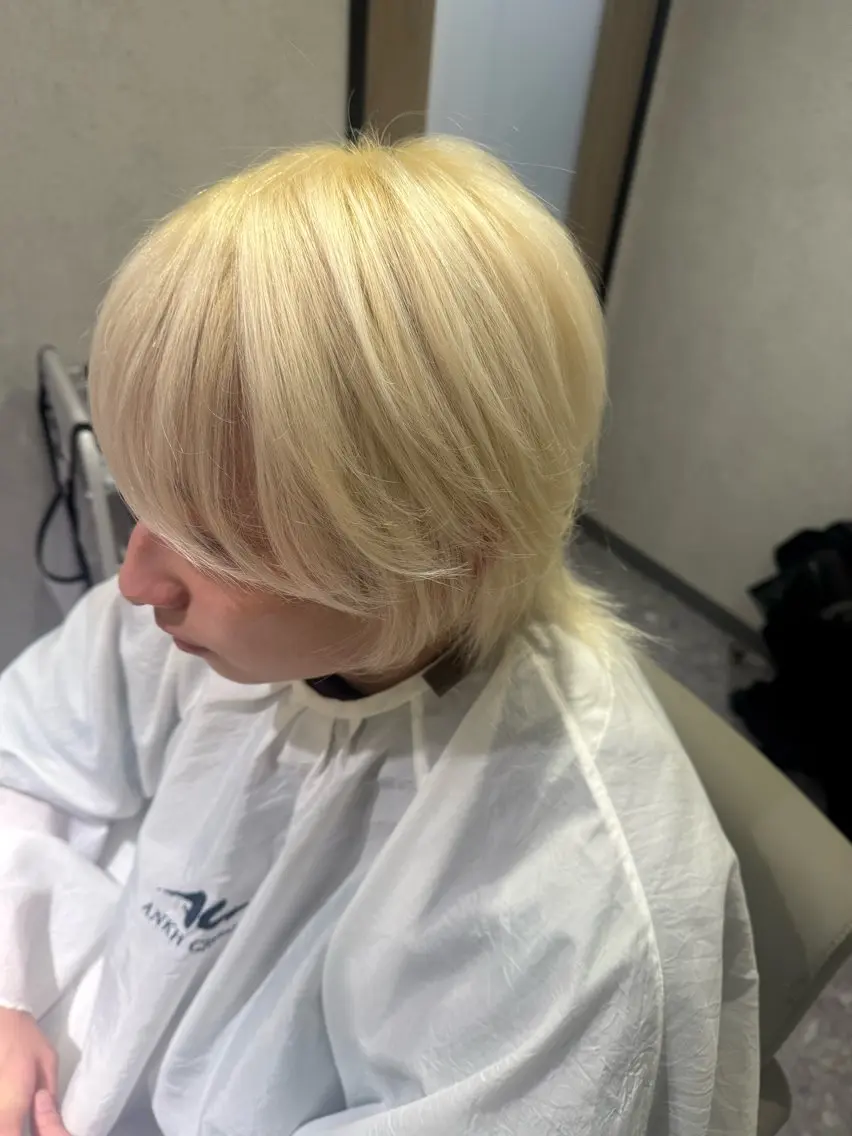 カラー 🩵たくみハイトーン カラー.エクステ🩵のヘアスタイル