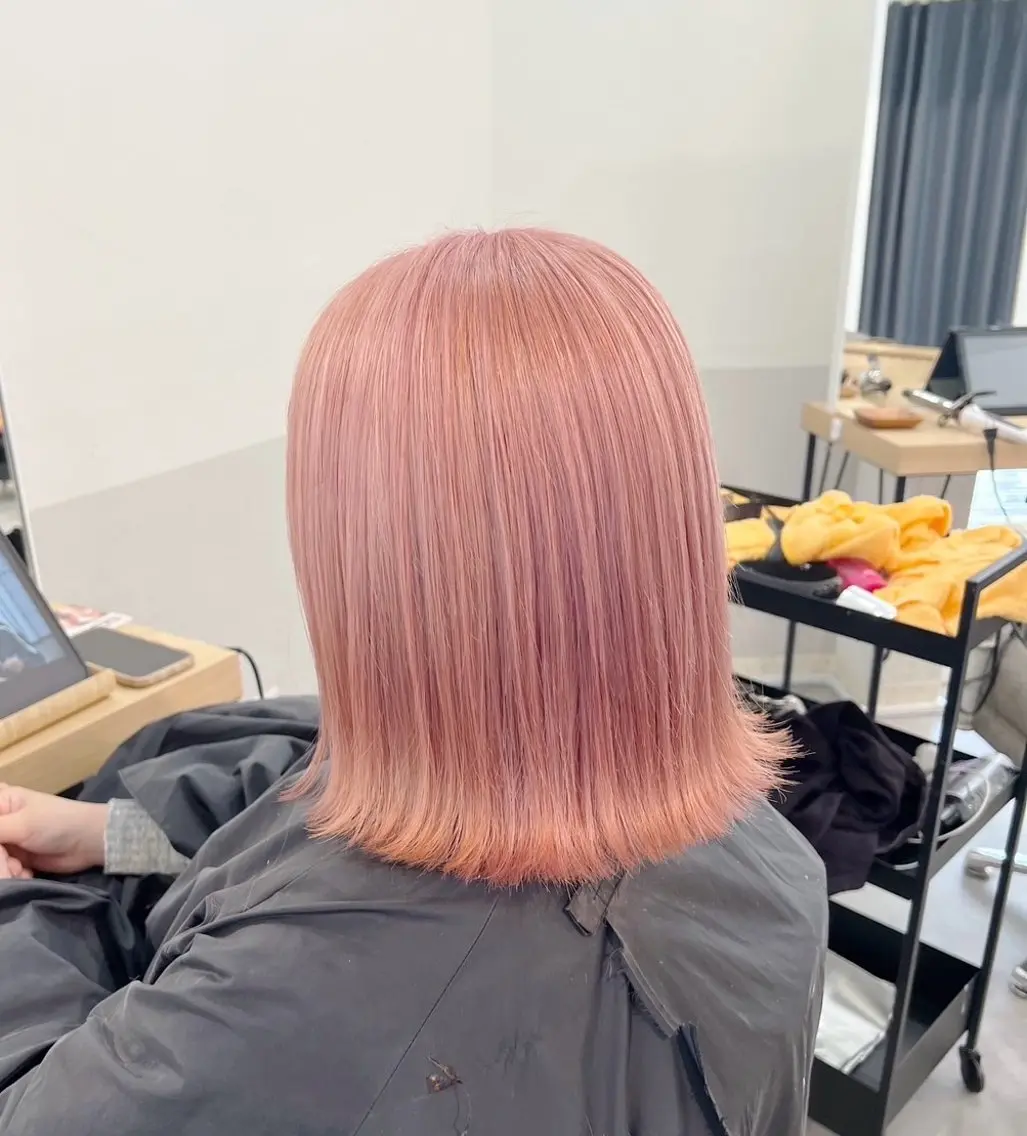 ショート カラー ベージュカラー ピンクカラー ピンクベージュ 指名数No.1 /NAOYAのヘアスタイル