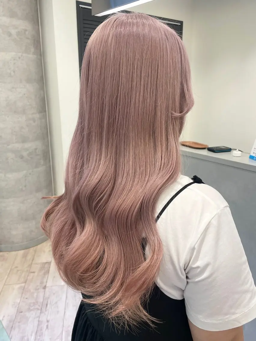 ロング ヘアカラー トリートメント ♡似合わせハイトーン ♡maiのヘアスタイル
