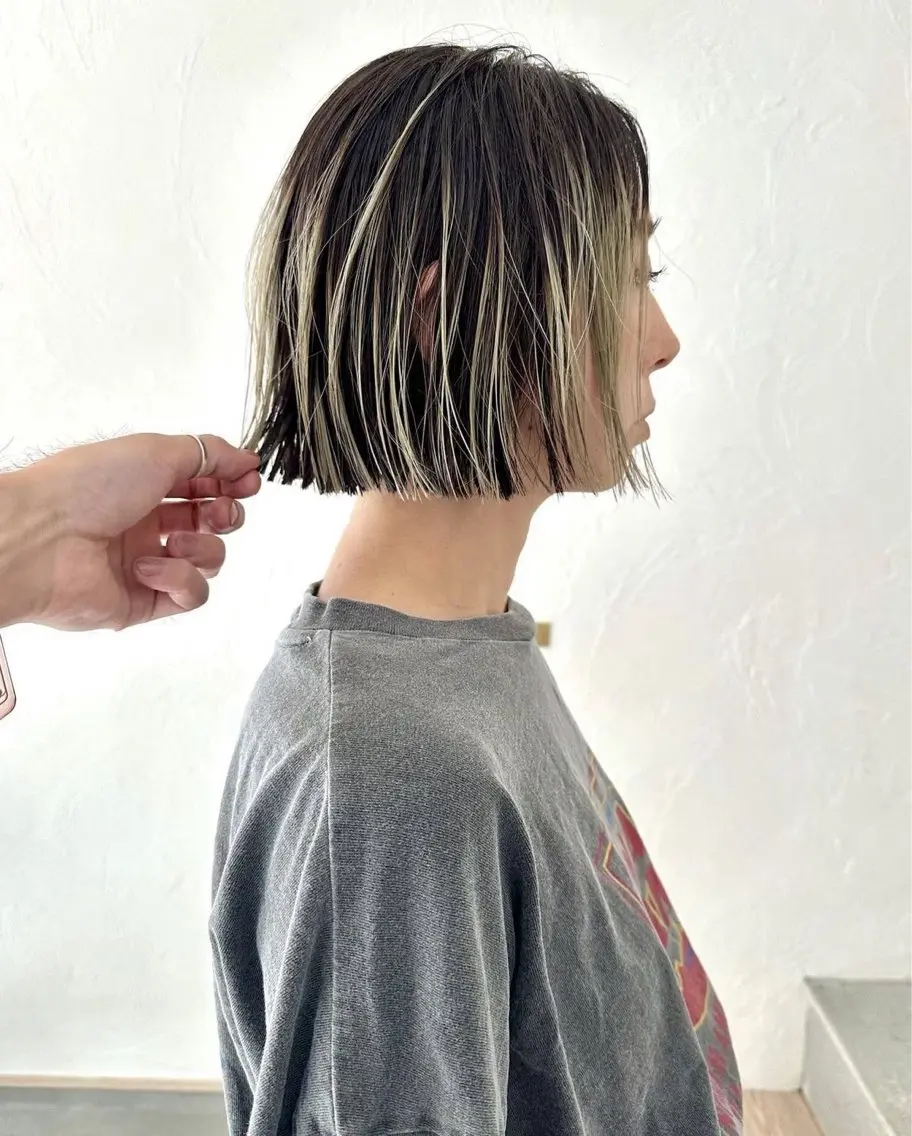 カット➕ハイライト➕トリートメントの写真