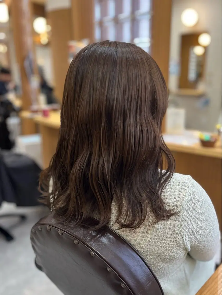 セミロング カット ヘアカラー トリートメント 🌸 ROPEさとみ🌸のヘアスタイル