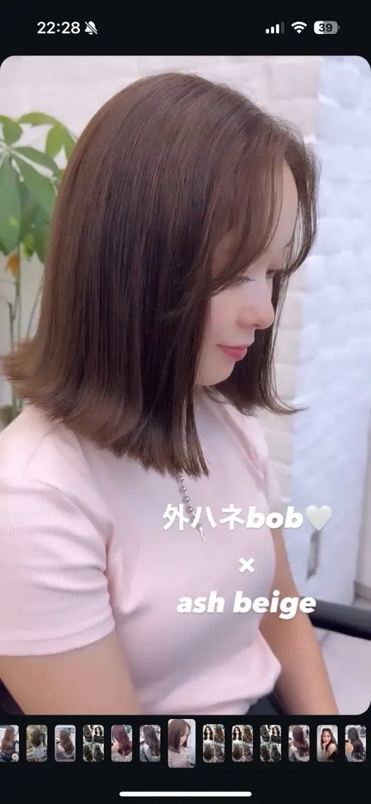 ミディアム カラー なつき🎀韓国ヘア /透明感カラーのヘアスタイル