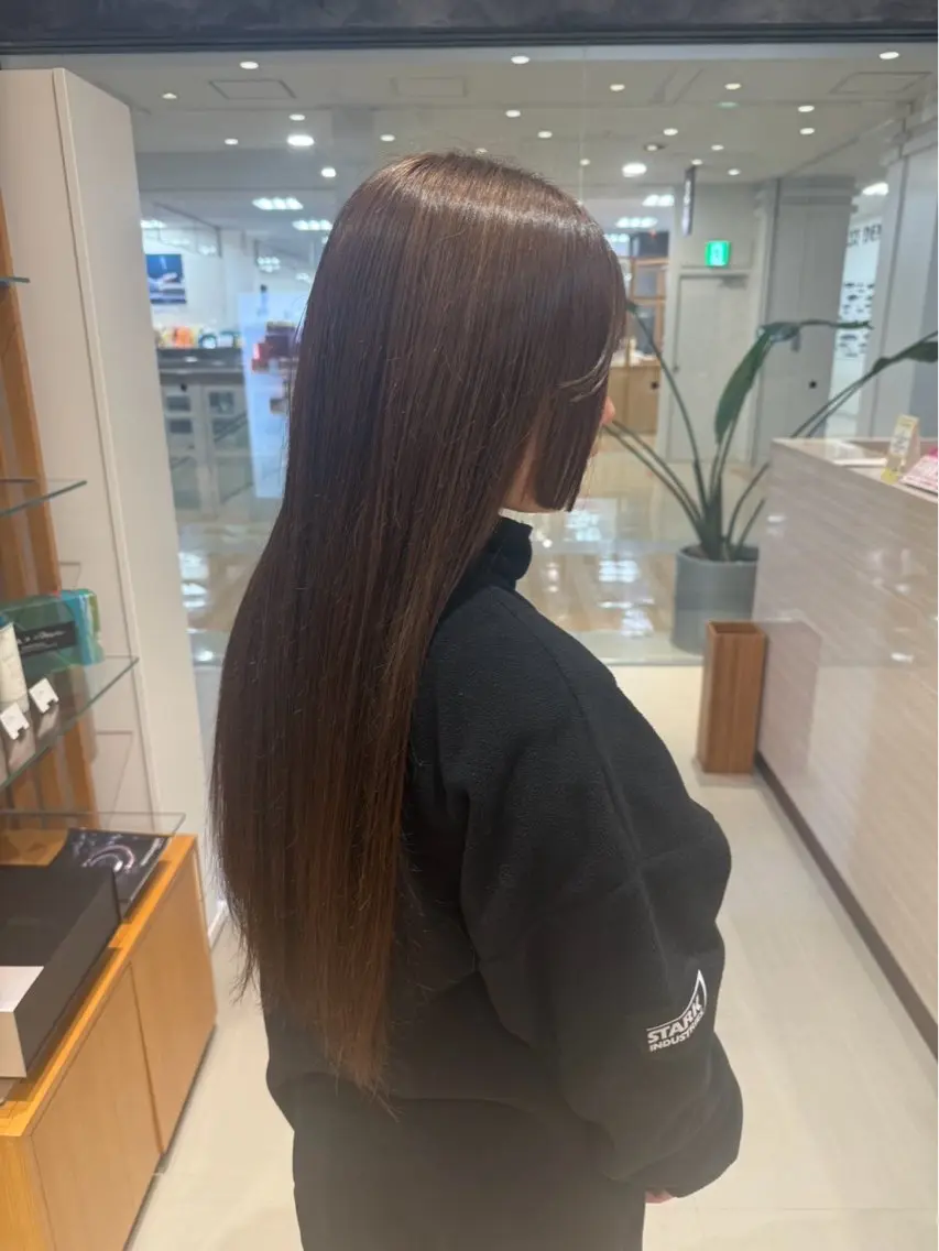 ロング カット ヘアカラー ナチュラルカラー 児玉優香のヘアスタイル