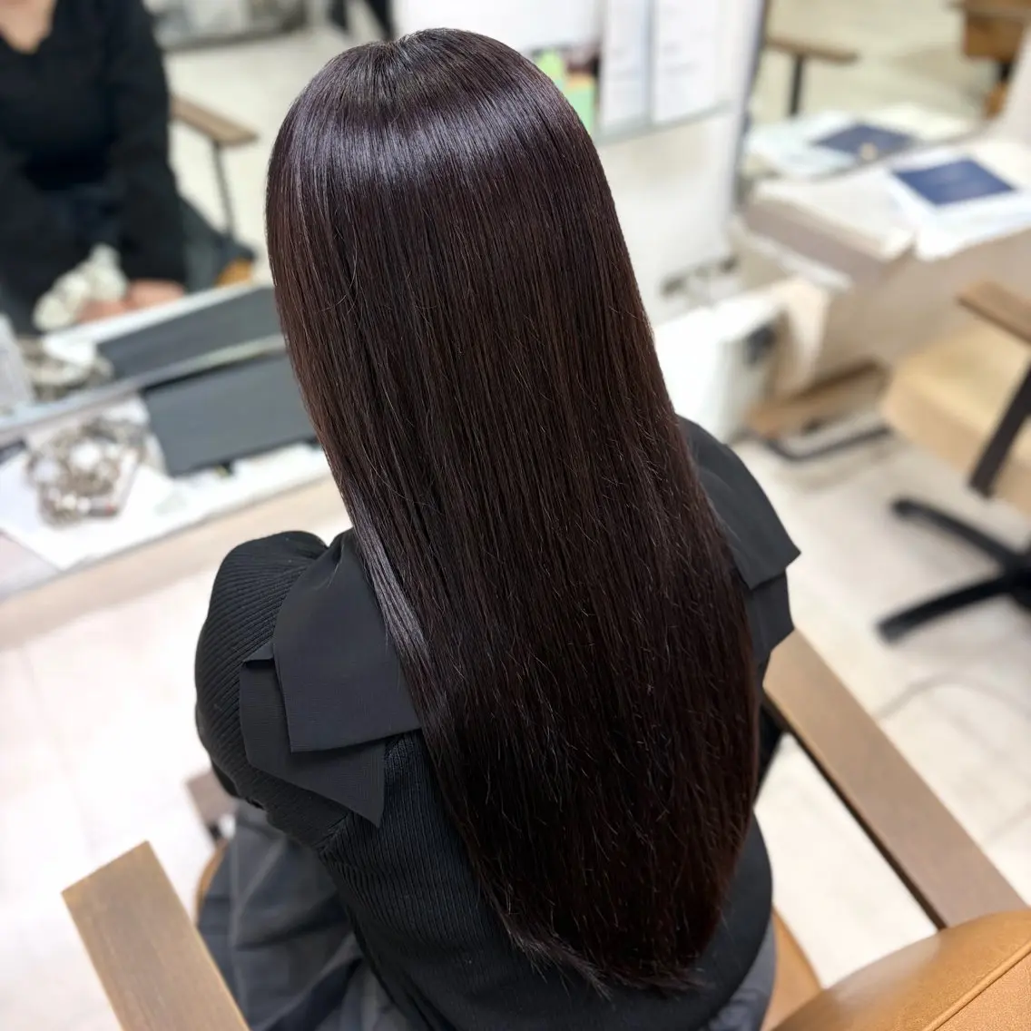 ロング カラー ディープラベンダー ラベンダーカラー トリートメント ヘアカラー トリートメント あいみ ♬.*ﾟのヘアスタイル