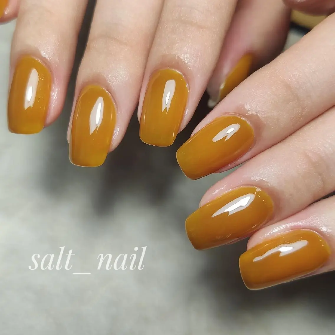 ネイル ワンカラーネイル ハンドネイル 個人サロン saltnailのネイルデザイン
