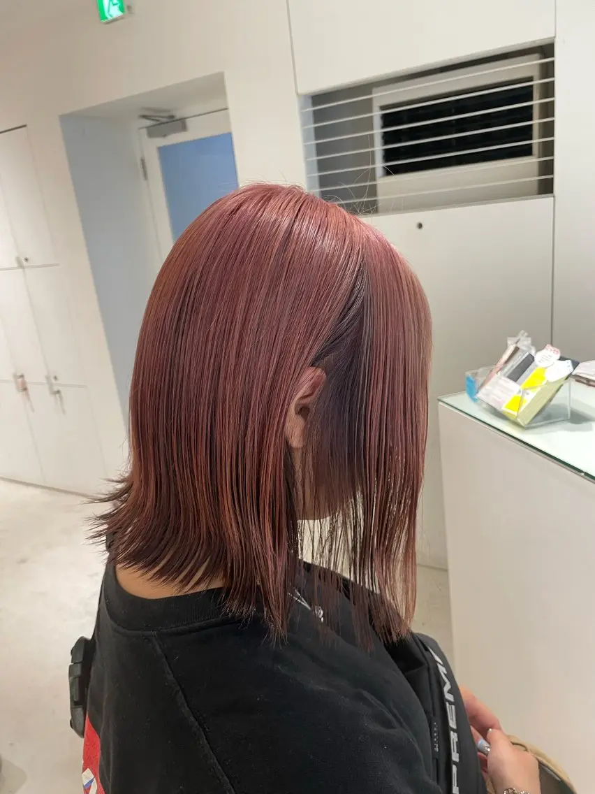 ミディアム カラー ヘアカラー loely 💞miyuのヘアスタイル