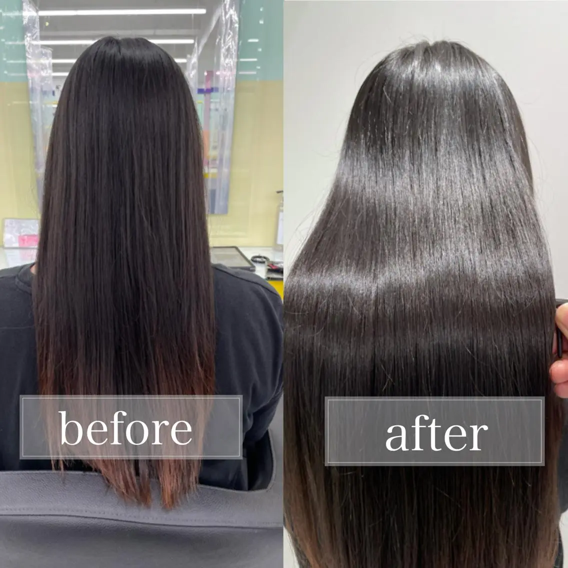 ロング ヘアアレンジ 髪質改善 トリートメント 酸熱トリートメント ベージュカラー💖 やすひろのヘアスタイル