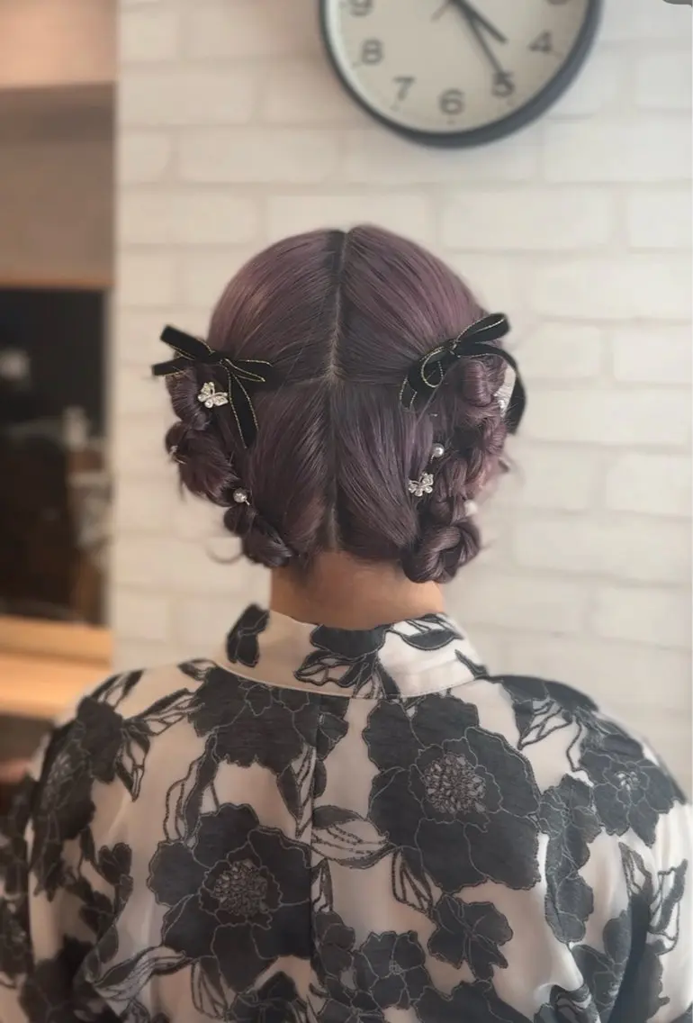 ヘアアレンジ ヘアセット 乃空/★縮毛矯正✩* /うる艶(.⩊<)☆のヘアスタイル