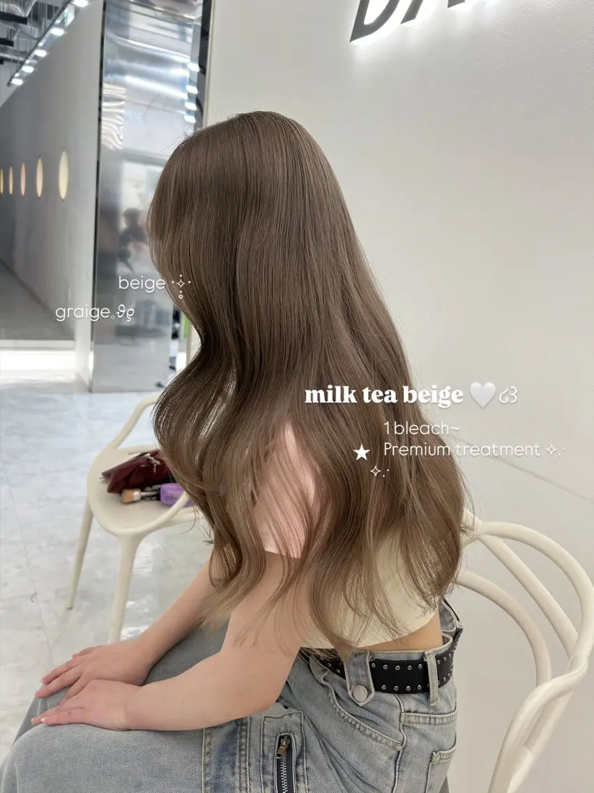 カラー カット ヘアカラー トリートメント 透明感ベージュ🎀 Anju/渋谷🎀のヘアスタイル