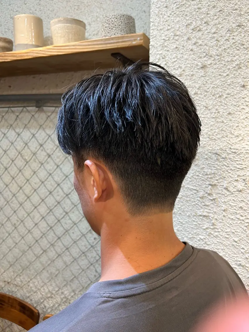 メンズ ボブ×艶カラー 特化・リクト💥のヘアスタイル