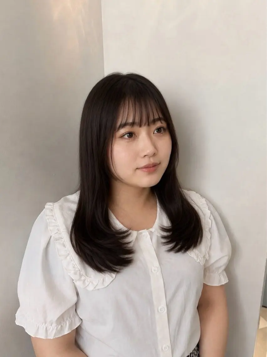 セミロング FUJIIKANON /無料カットモデルのヘアスタイル