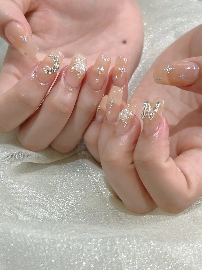ネイル オレンジ ハンドネイル スワローネイル＆アイ sanaのマツエク・マツパデザイン