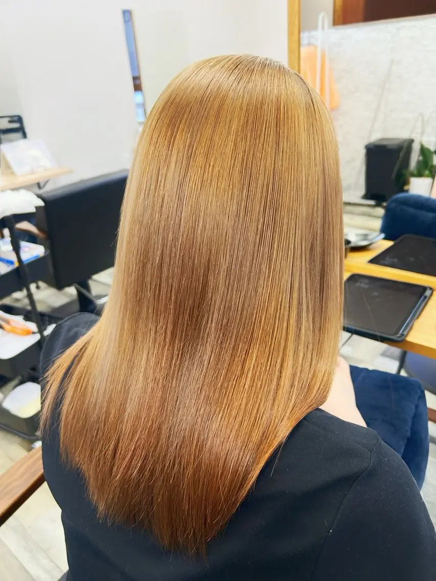 セミロング カラー ヘアカラー トリートメント 浜松/透明感カラー 🌼菅沼愛梨🌼のヘアスタイル