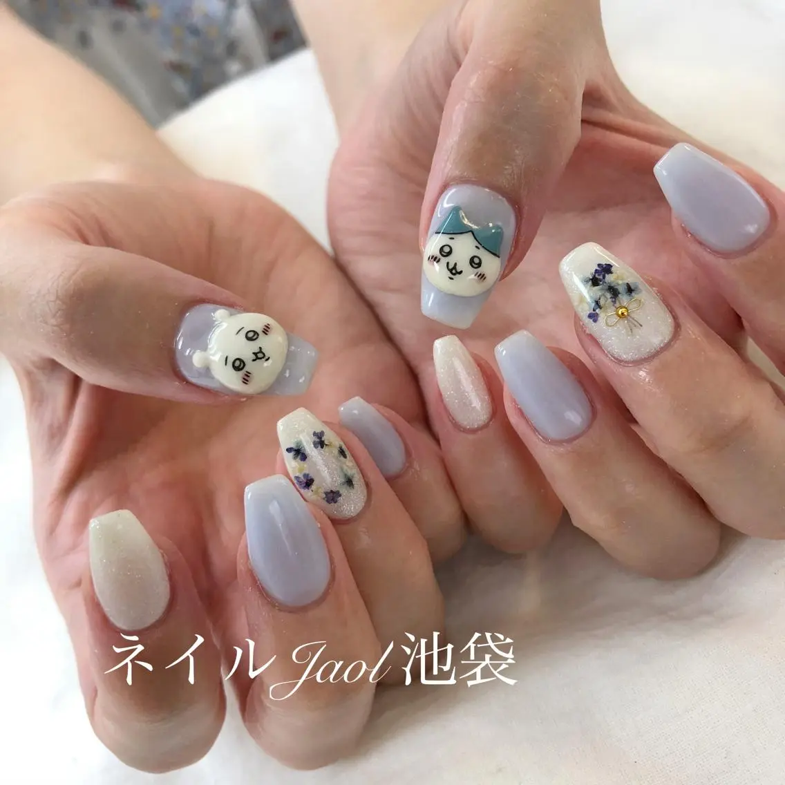 セミロング ネイルJaol 池袋のネイルデザイン