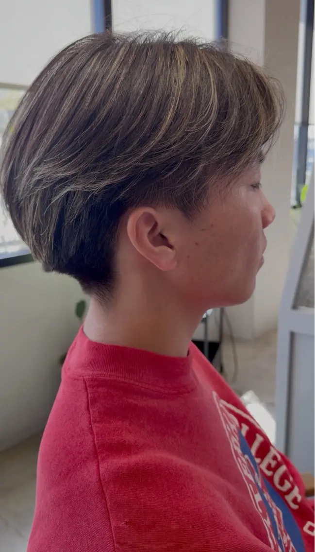 メンズ カット ヘアカラー 保坂 瞭のヘアスタイル