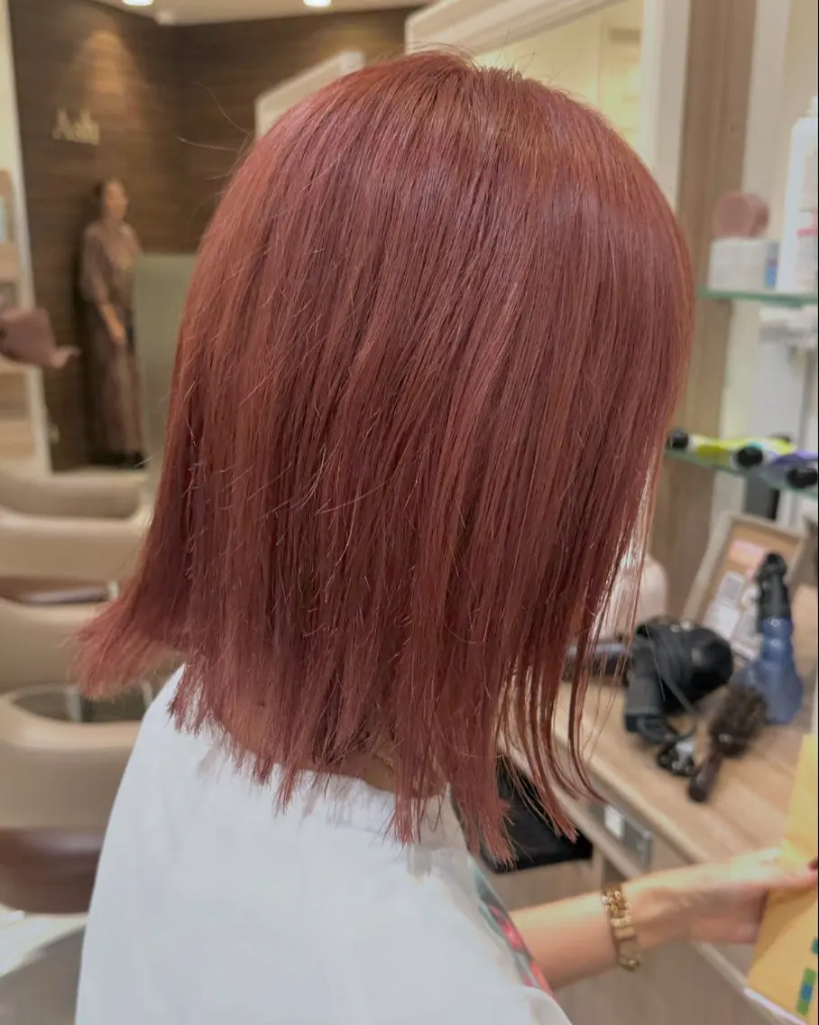 ショート ヘアカラー トリートメント 当日予約🆗✂︎ ウエモト　タクのヘアスタイル