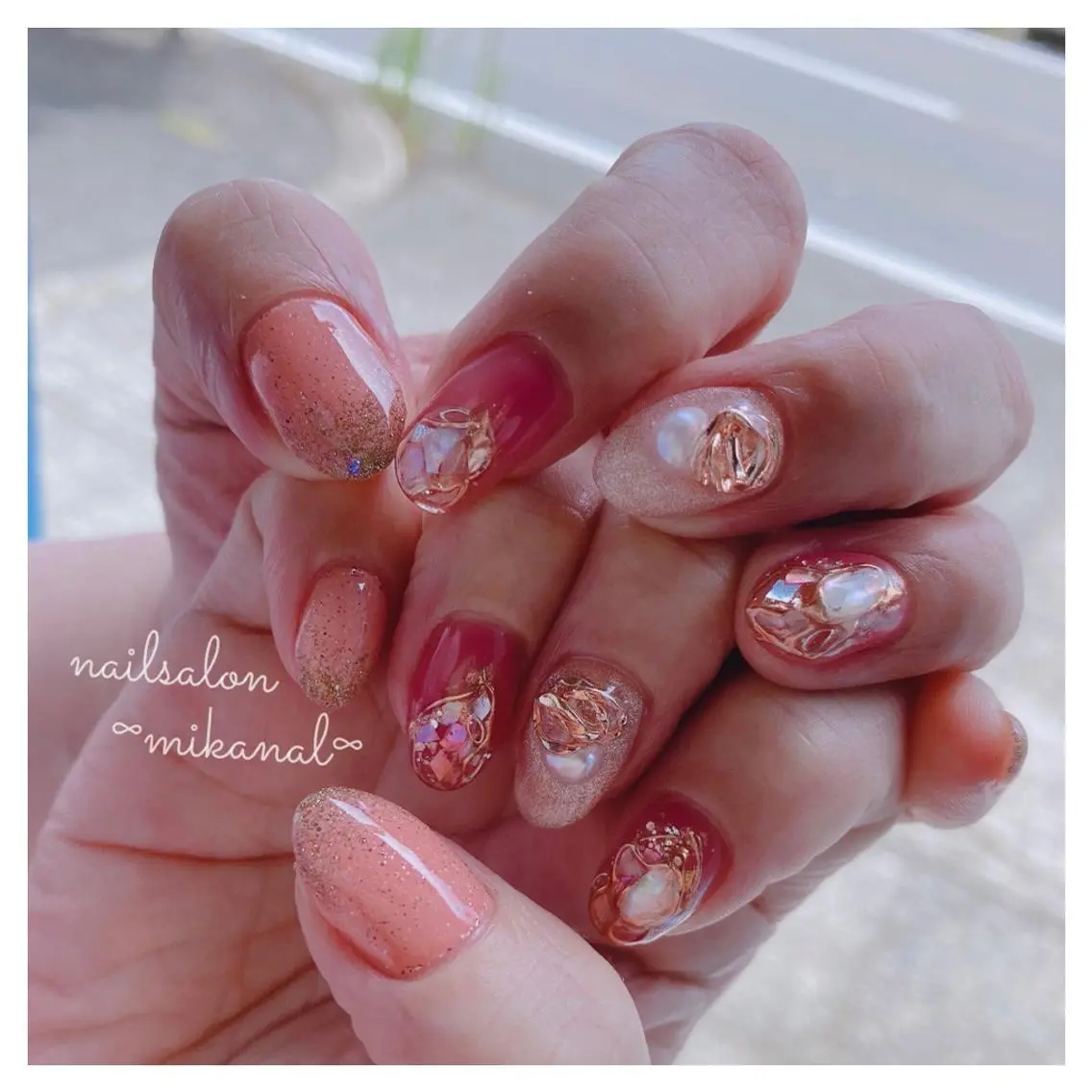 ネイル ハンドネイル nailsalon ∞ ﾐｶﾅﾙ ∞のネイルデザイン