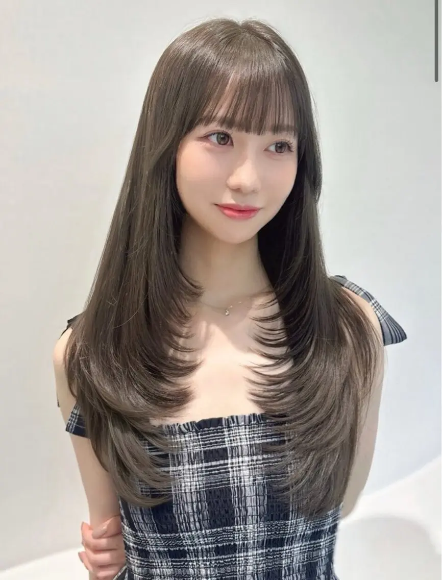 ロング カラー ダブルカラー/レイヤ ーカット 🤍ゆきなのヘアスタイル