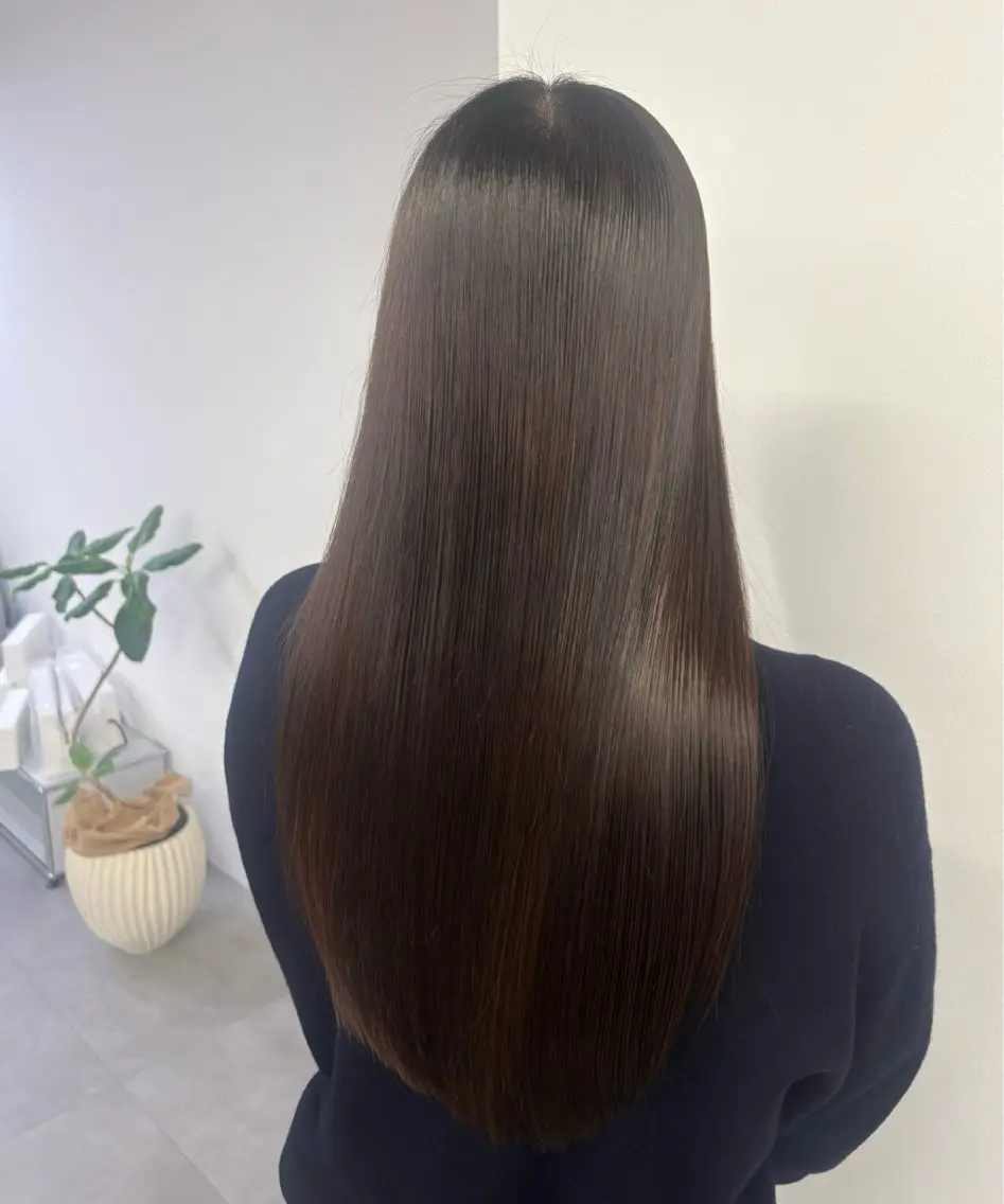 ロング 髪質改善 縮毛矯正 カラーモデル募集/ 小山栞のヘアスタイル