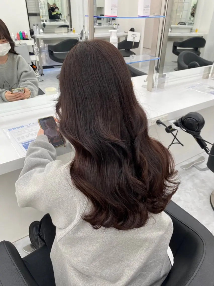 ロング カラー ヘアアレンジ 公式🎠LAND 池袋店🎠のヘアスタイル