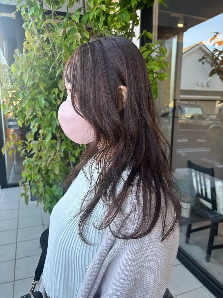 セミロング カラー ブラウンカラー ココアブラウン miyu /nenのヘアスタイル