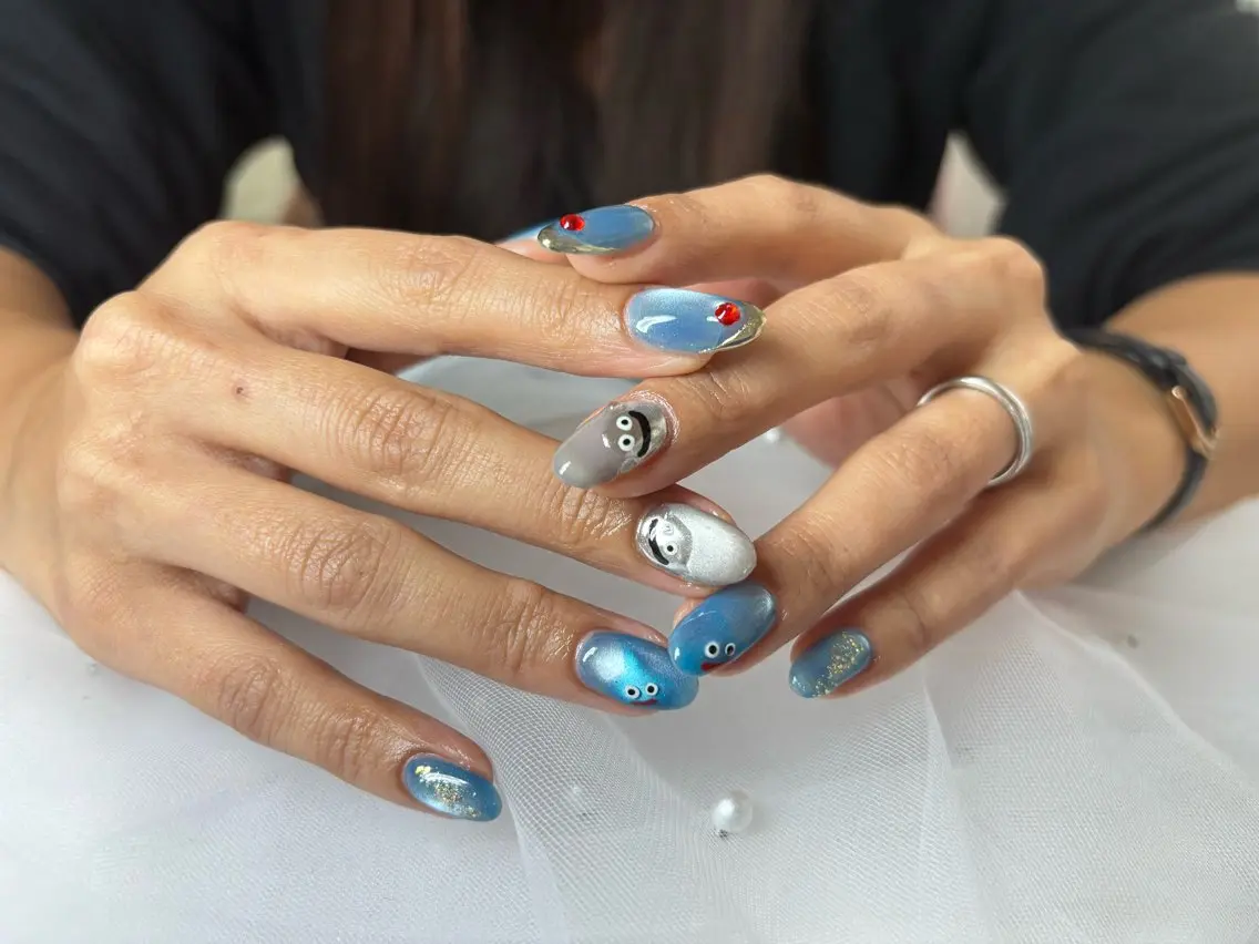 【ハンドモデル💅】 キャラネイル2本✨オフなしの写真