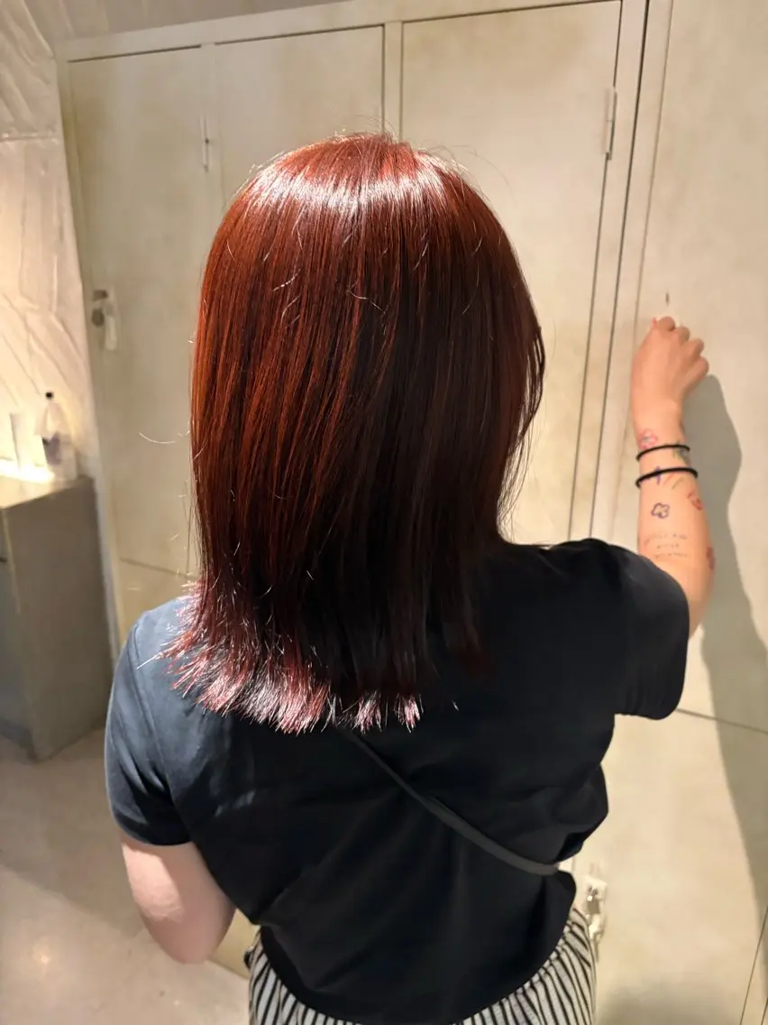 ✨ダメージレス透明感✨イルミナカラー×似合わせカット＋クイックトリートメントの写真