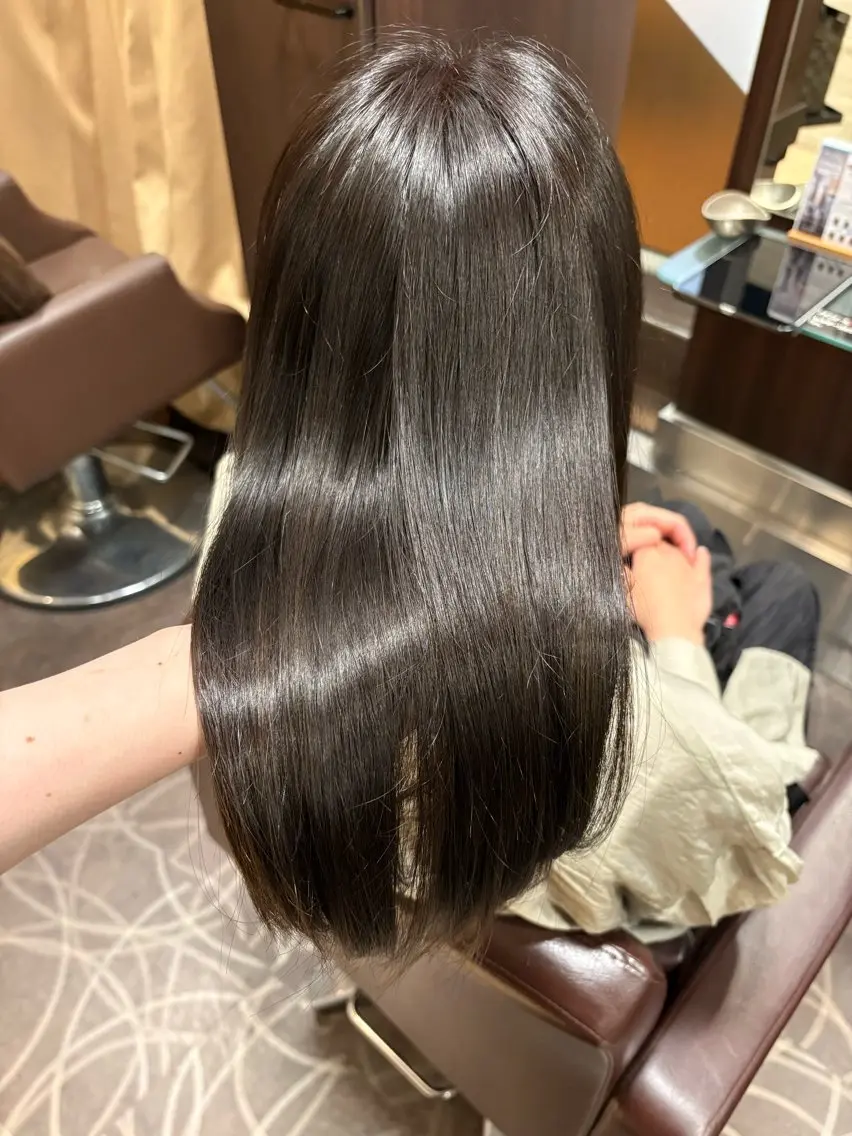 セミロング カラー 小池 穂果/ 府中のヘアスタイル