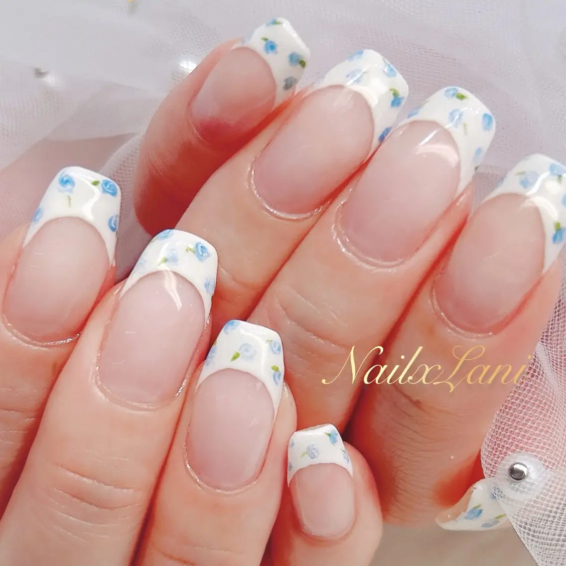 ネイル フットネイル ジェルネイル マグネットネイル パラジェル ネイルチップ Nail×Lani 深爪矯正対応◎のネイルデザイン