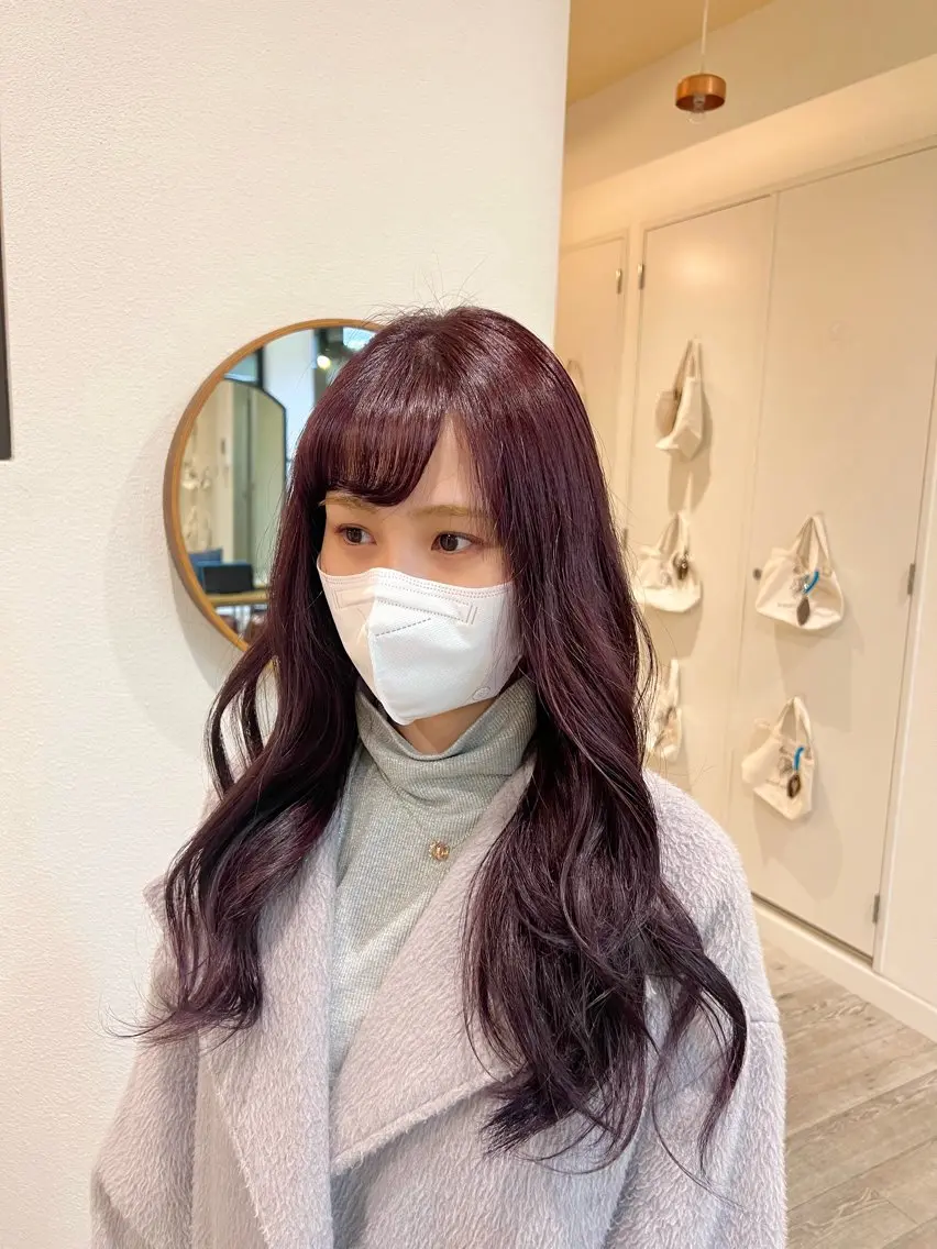 ロング カラー ミディアムレイヤー/ 艶カラー🎀　emiのヘアスタイル